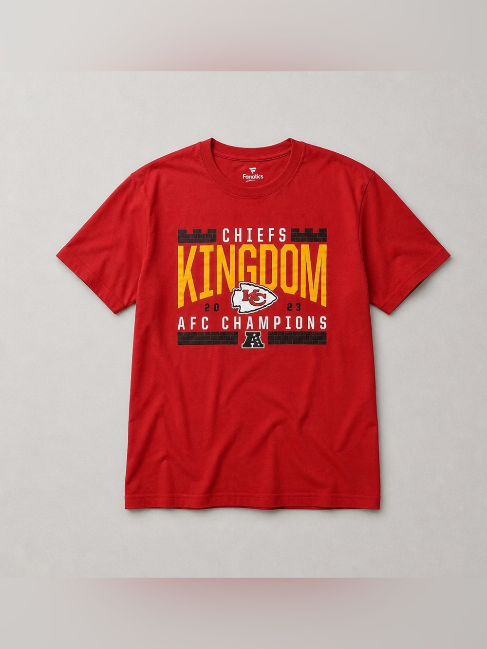 Kansas City Chiefs "Chiefs Kingdom" 2023 AFC Champions Tee 2xL